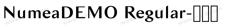 NumeaDEMO Regular字体转换 NumeaDEMO Regular字体转换